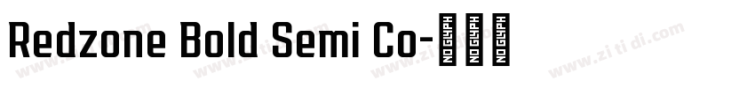 Redzone Bold Semi Co字体转换